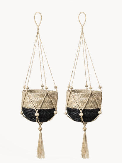 Solaya Handwoven Jute Hanging Planter