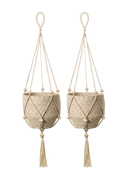 Solaya Handwoven Jute Hanging Planter