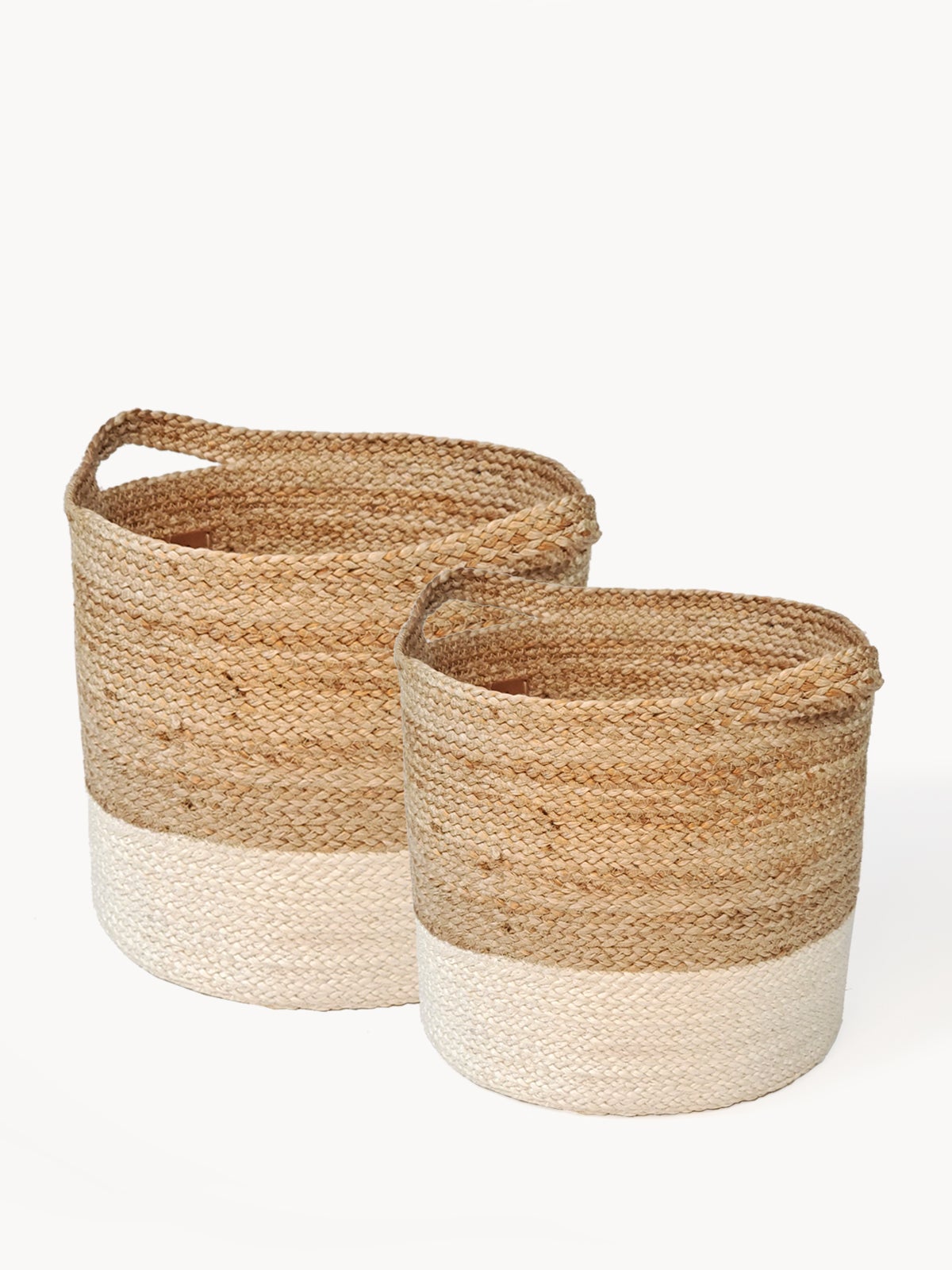 Hand-Braided Jute Storage Basket