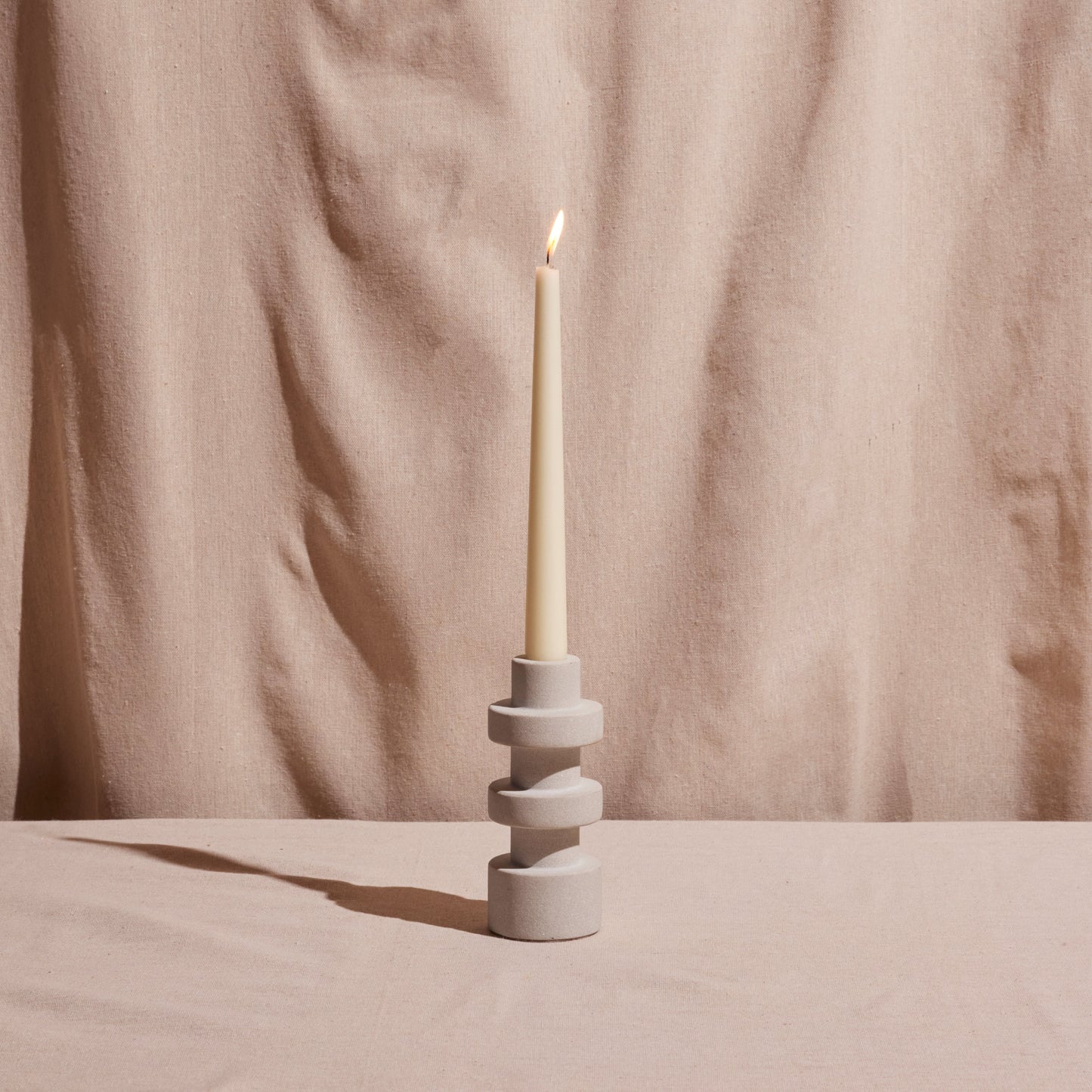 Aria Handcrafted Sandstone Candle Holder