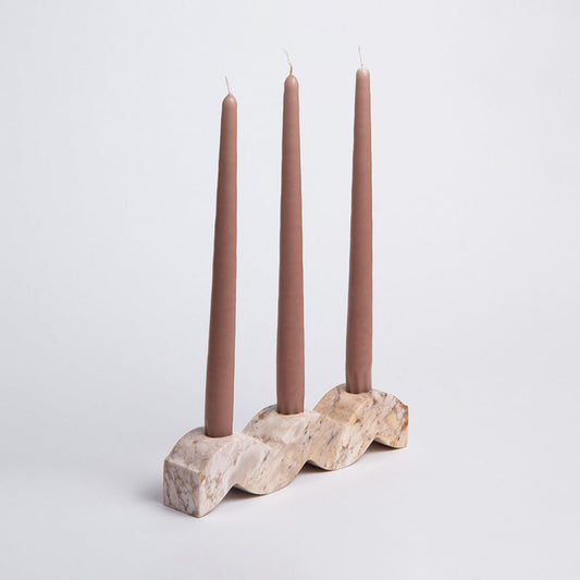 Andean Wavé Reversible Soapstone Candelabra