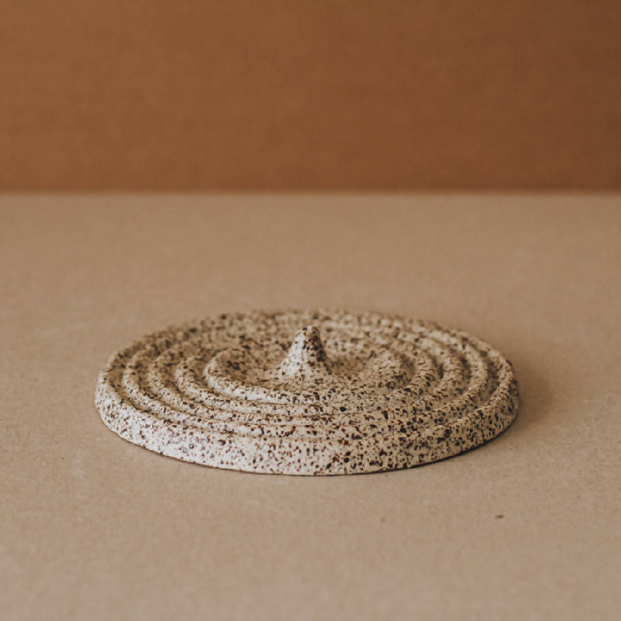 Sienna Speckled Ceramic Incense Holder