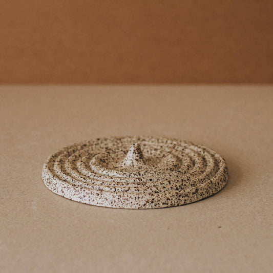 Sienna Speckled Ceramic Incense Holder