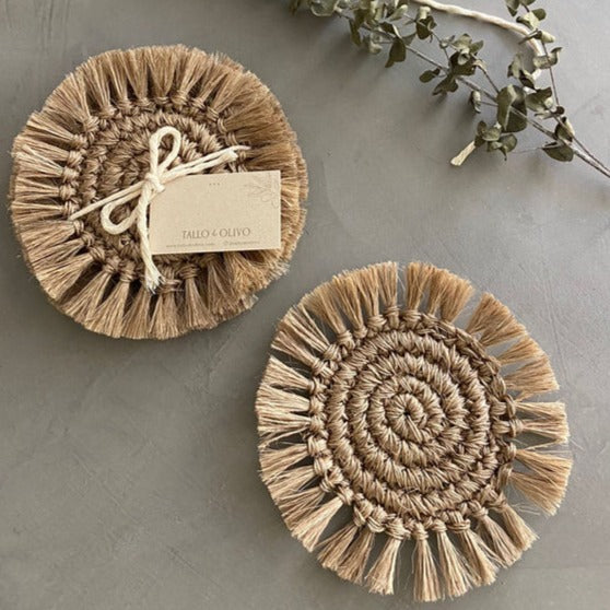 Sierra Handwoven Fique Coasters (Set of 4)