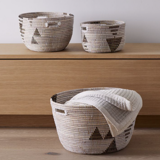 Nyala Handwoven Oval Basket (Set of 3)