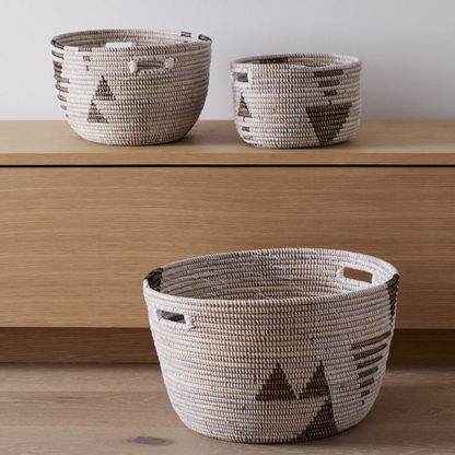 Nyala Handwoven Oval Basket (Set of 3)