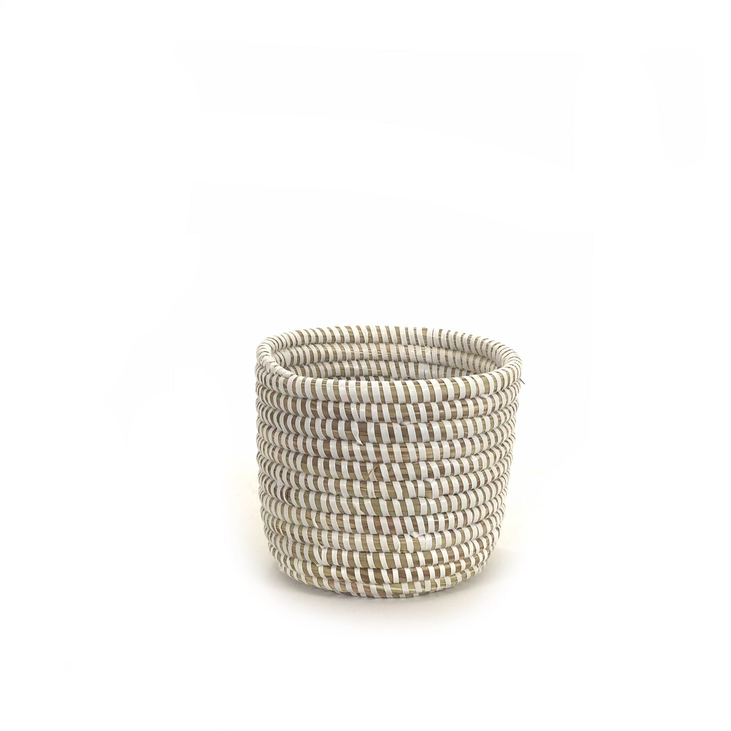 Serene Handwoven White Basket