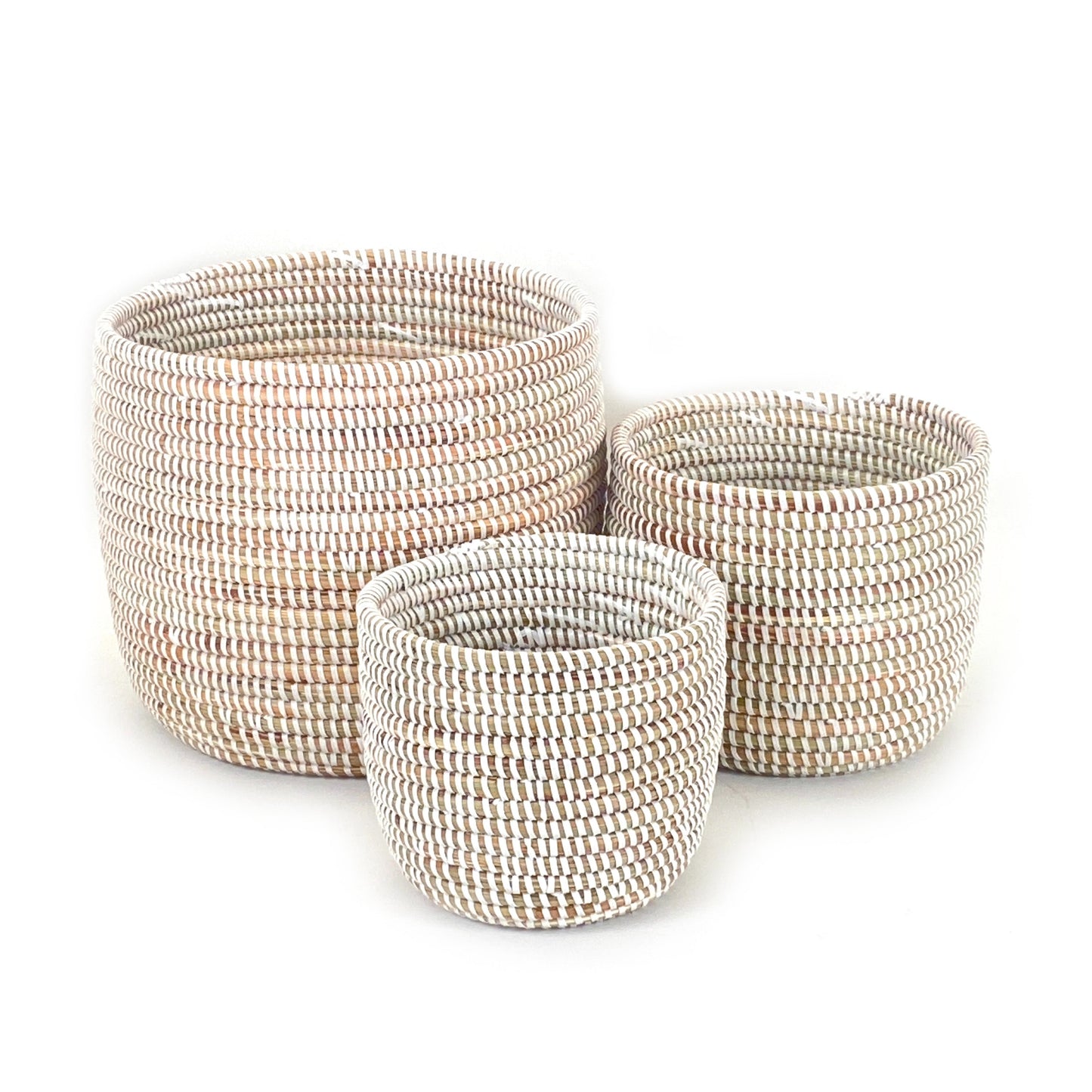 Serene Handwoven White Basket