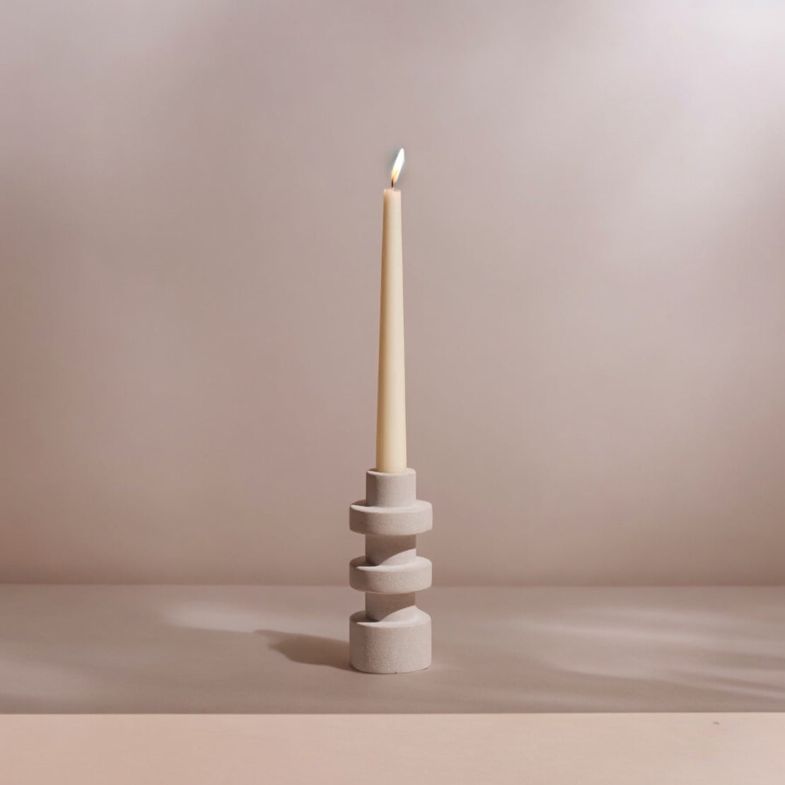 Aria Handcrafted Sandstone Candle Holder